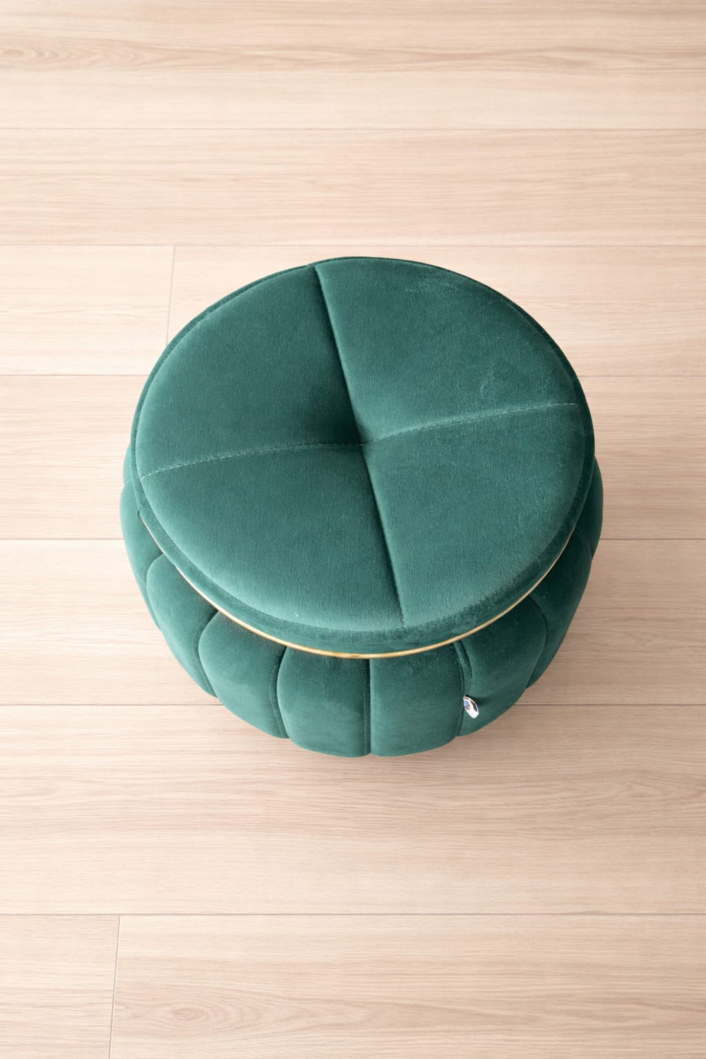 Green Ottoman Stool