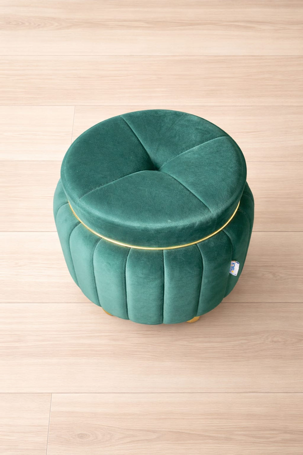 Green Ottoman Stool